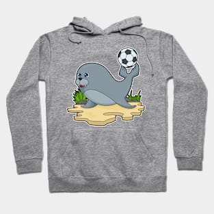 Seal as Soccer player with Soccer Hoodie